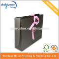 Wholesale customize black shopping bag in high quality paper bags